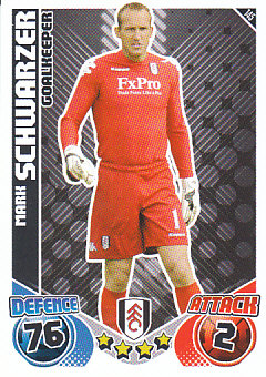 Mark Schwarzer Fulham 2010/11 Topps Match Attax #145